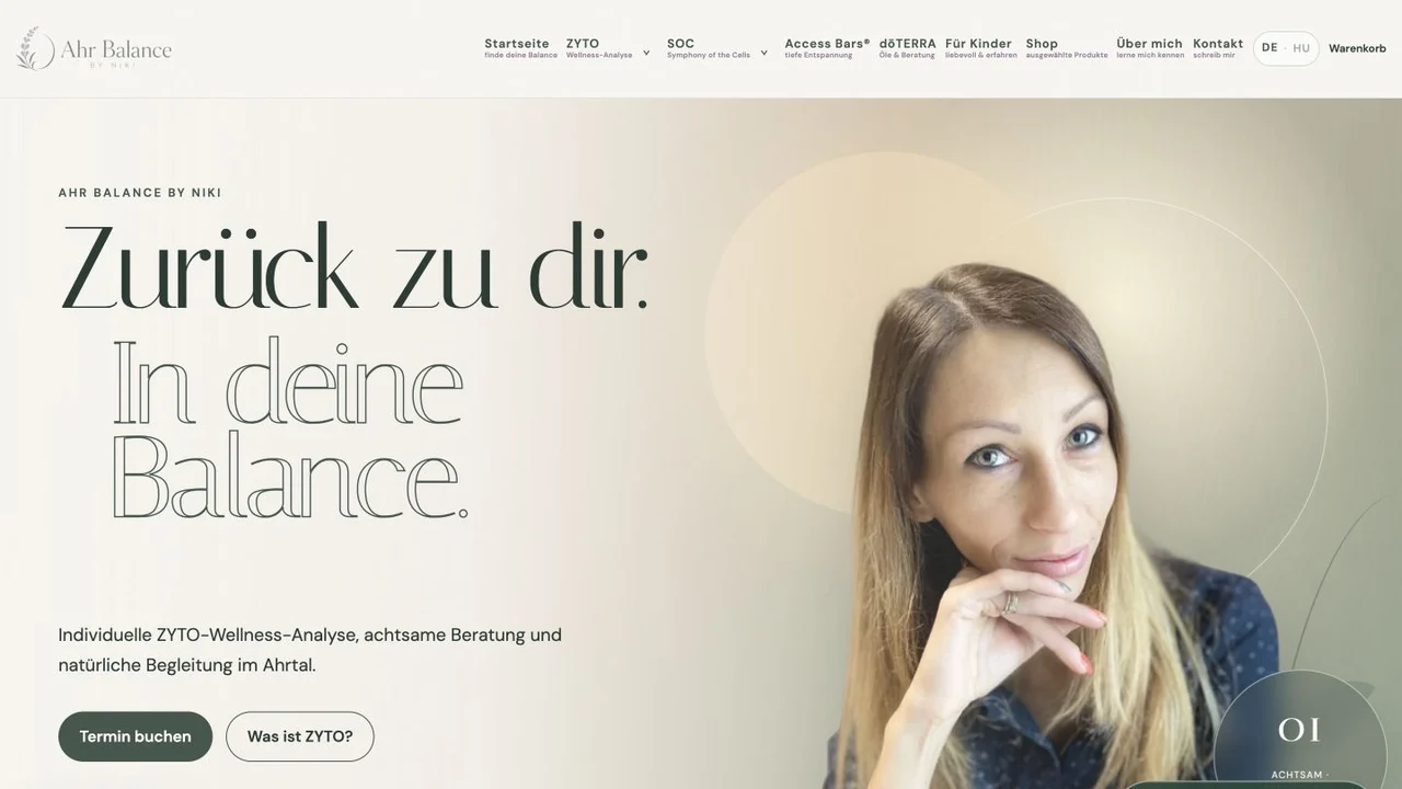AHR Balance – Health and Service Website